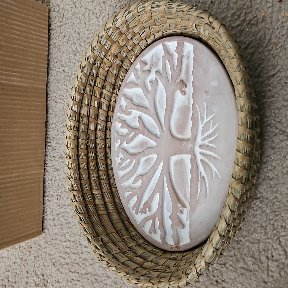 Bread Warmer Basket With Terracotta Stone